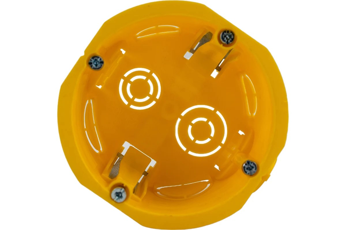 Подрозетник для полых стен IMT35150 с соединителем жёлтый IMT35180 DIY SE IMT351581 - Изображение №2