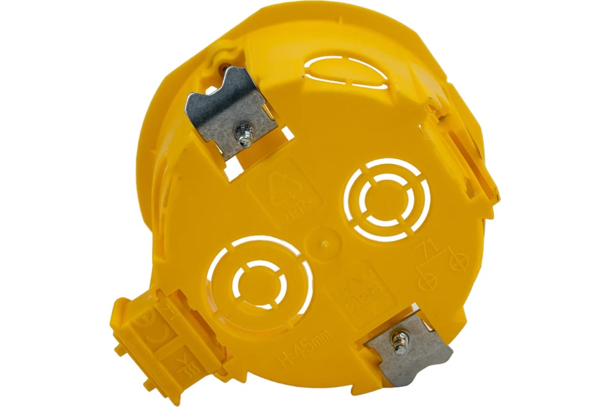 Подрозетник для полых стен IMT35150 с соединителем жёлтый IMT35180 DIY SE IMT351581 - Изображение №3