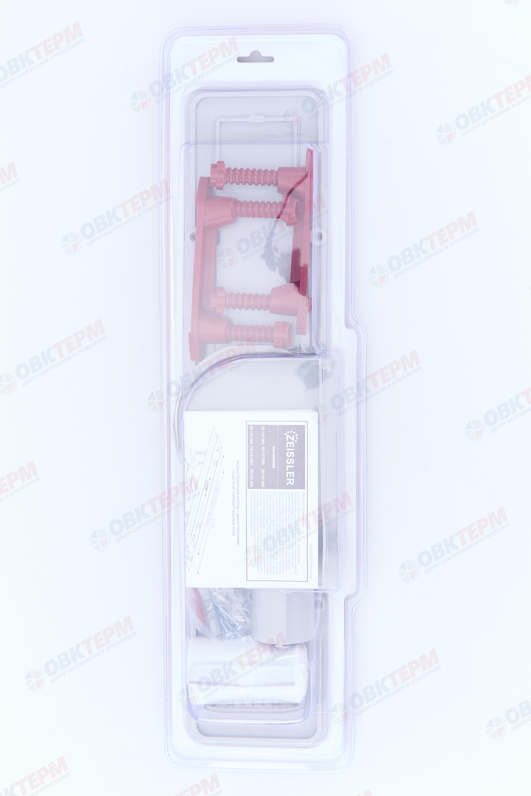 Трап-лоток 500*70 с двухсторонней решеткой гориз. сток Evolux Glass (черное глянц. стекло) (1шт/4шт) - Изображение №3