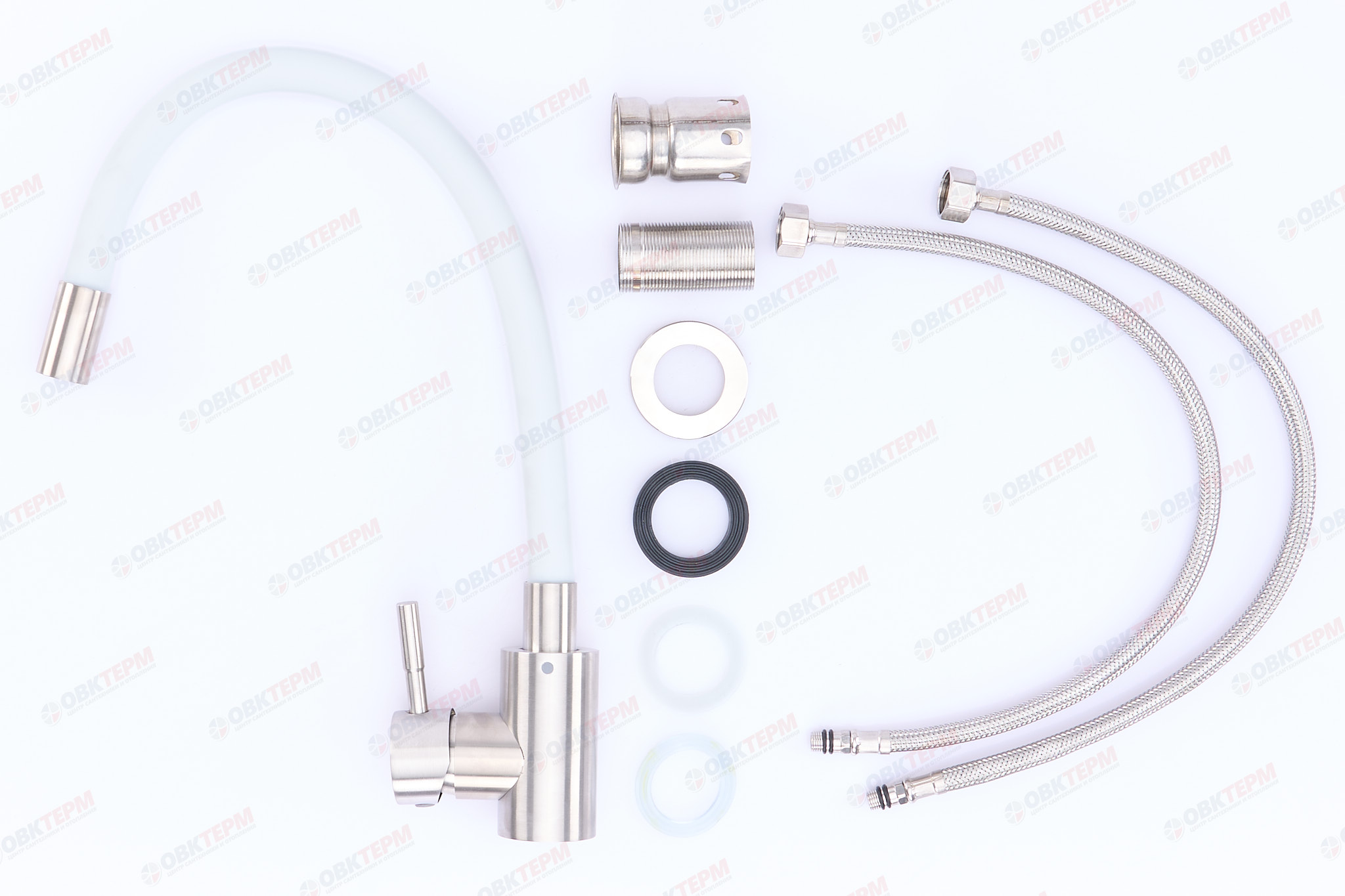 Смеситель д/кухни нерж/сталь REFLECTOR CHAMPION SUS-011 (БЕЛЫЙ) (10 шт/ящ) - миниатюра №2