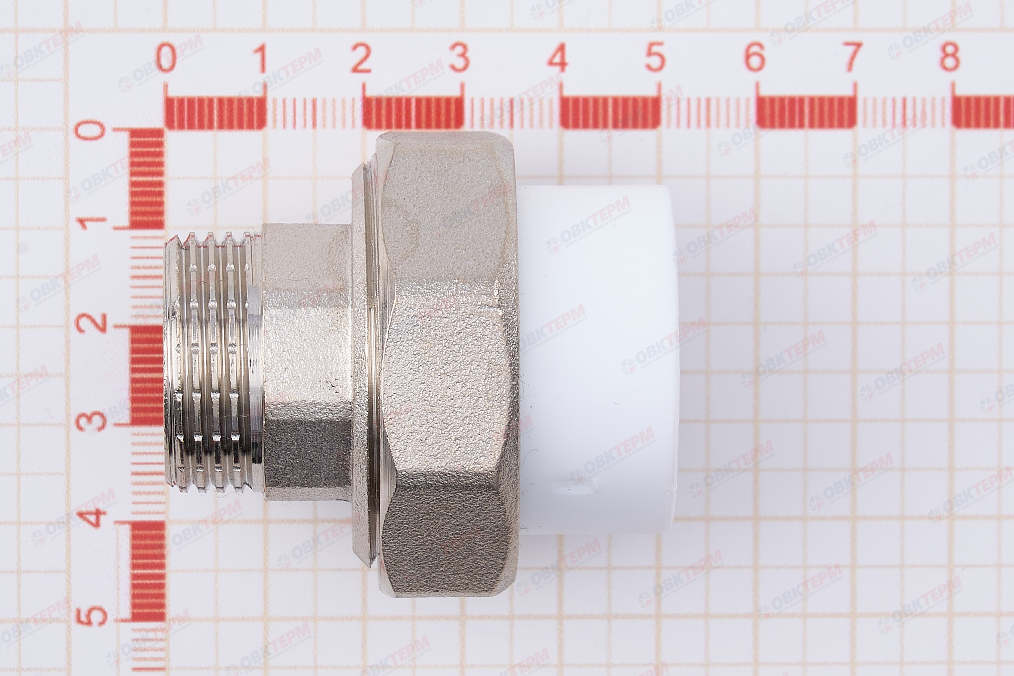 Разборное соединение   25 *  3/4"  Н    БЕЛОЕ PP-R    (RTP)    (120/10) - миниатюра №6
