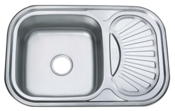 ZERIX мойка Z7549-08-180D (decor) ВРЕЗНАЯ /сифон (10шт/ящ) - изображение №1