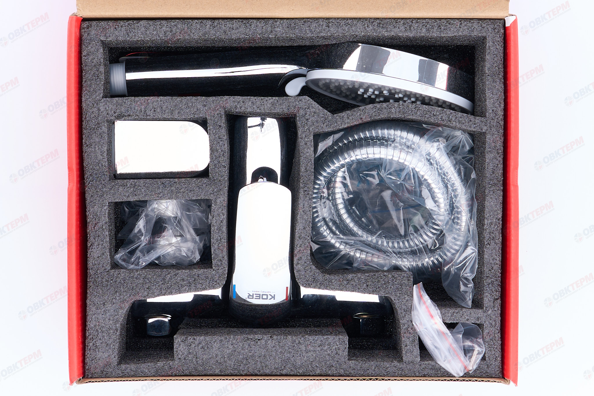 Смеситель д/ванны короткий KOER KB-40008-01  (Цвет хром) (8шт/ящ) - Изображение №4