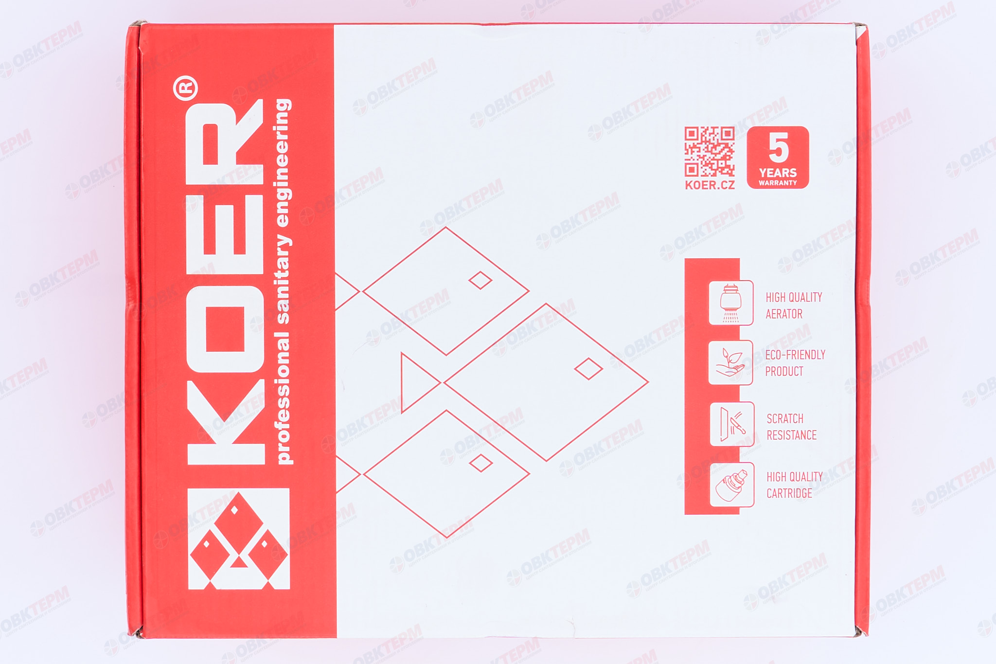 Смеситель д/ванны короткий KOER KB-40008-01  (Цвет хром) (8шт/ящ) - Изображение №5