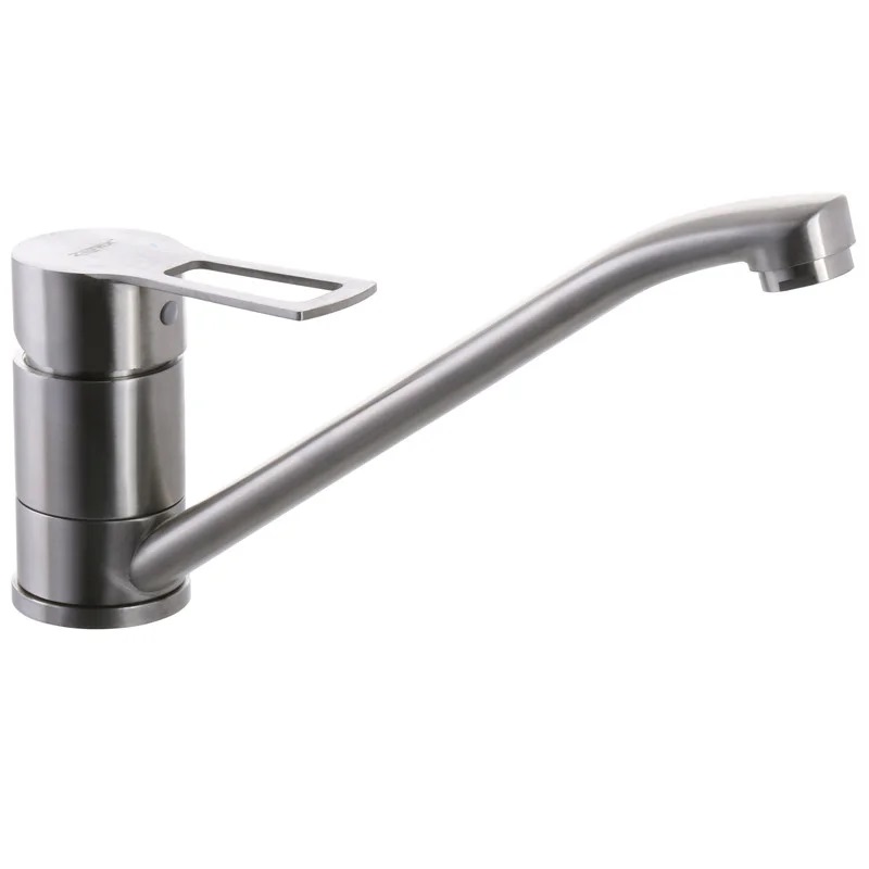 Смеситель д/кухни нерж/сталь ZERIX HSB-004-25сm  (10 шт/ящ) - изображение №1