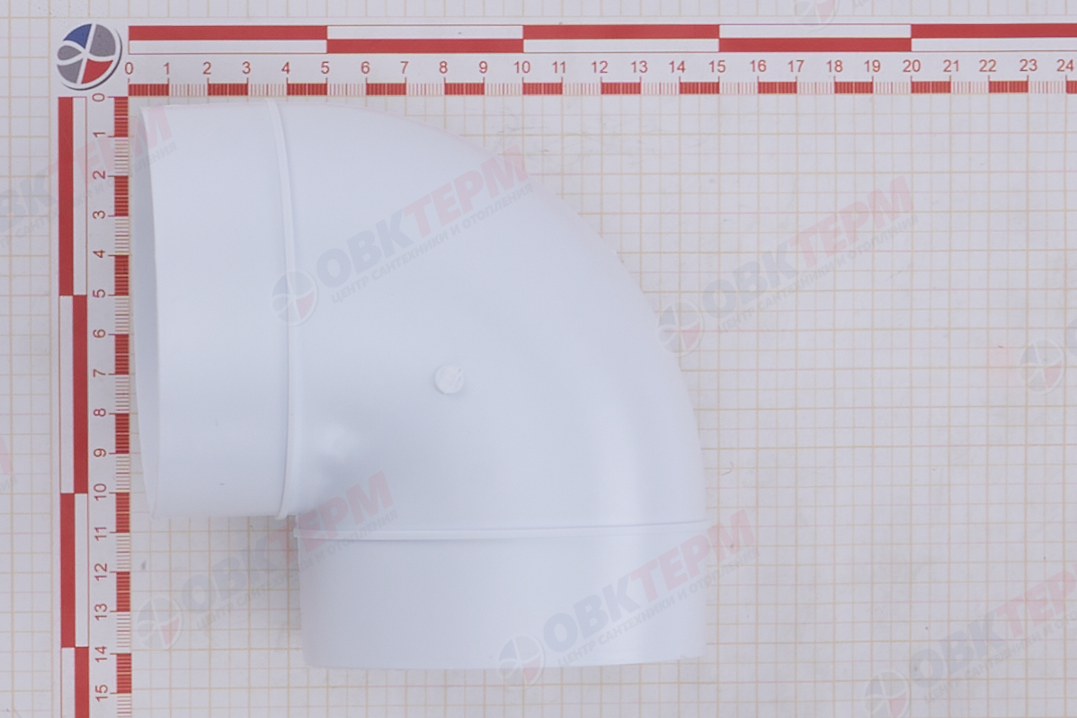 Колено круглое 90°, d100 мм (32шт/уп) Эвент - миниатюра №9