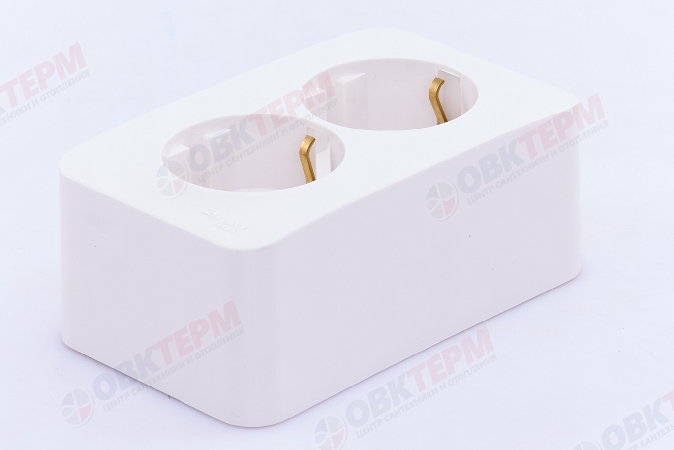 Розетка 2-местная с/з 16А IP20 без защ. шторок с изолир. пластиной белый Blanca Systeme Electriс - Изображение №2