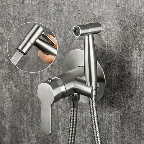 Смеситель с гигиеническим душем GAPPO G7299-30 нерж сталь /сатин - Изображение №3