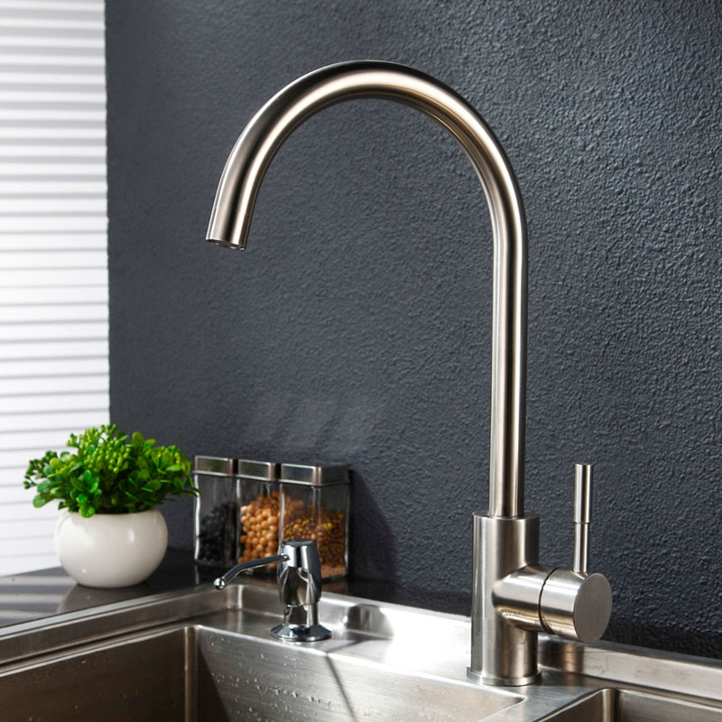 Смеситель д/кухни нерж/сталь ZERIX LUX-011  10 шт/ящ - миниатюра №2