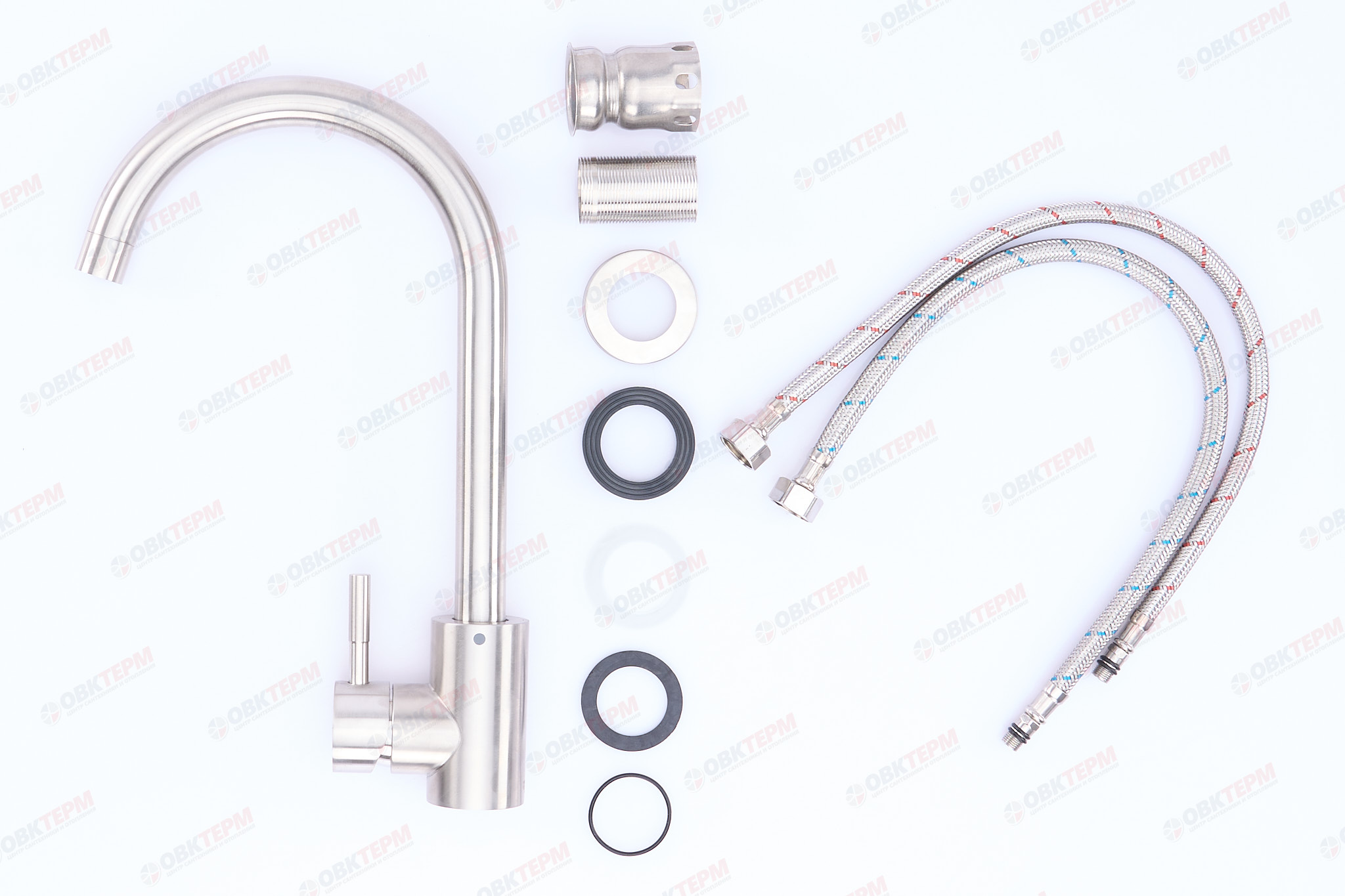 Смеситель д/кухни нерж/сталь ZERIX LUX-011  10 шт/ящ - миниатюра №4