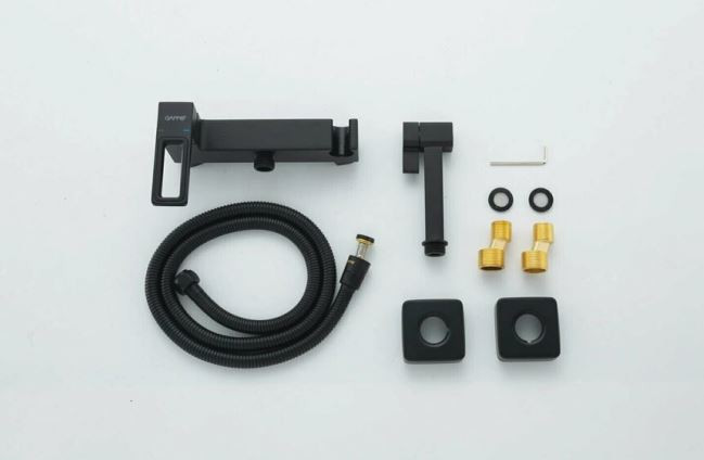 Смеситель с гигиеническим душем GAPPO G2017-6 латунь /черный - Изображение №3