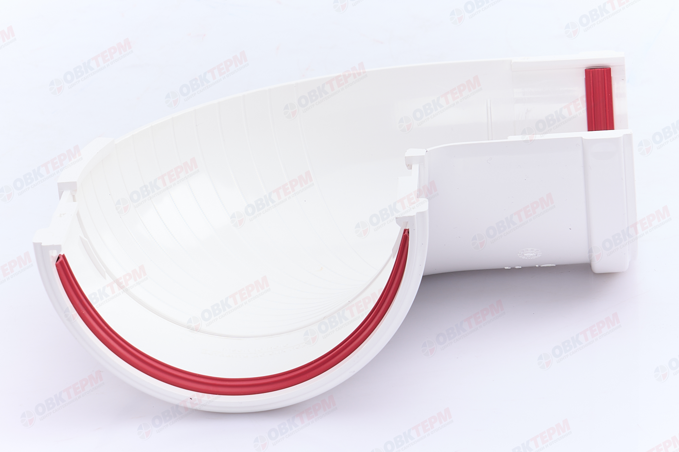 Угол желоба составной 90-150 град.Классика 120 ПВХ Grand Line белый (RAL 9003) (уп. 18шт) - Изображение №5