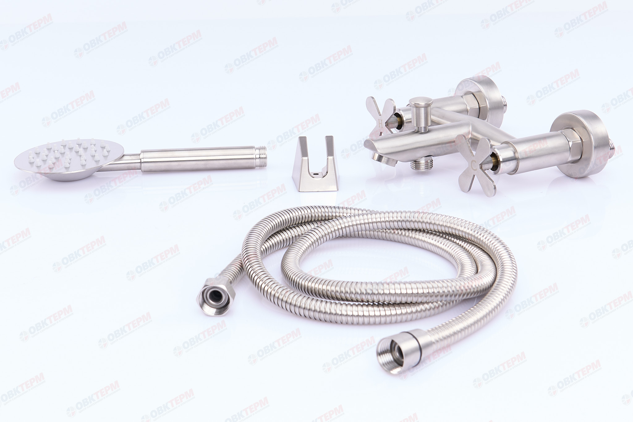 Смеситель д/ванны нерж/сталь ZERIX GTA-009 10 шт/ящ - миниатюра №3