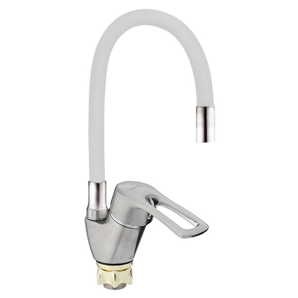 Смеситель д/кухни AKSA FAM-04-01-REFL.WHITE Ø40 WHITE  (10 шт/ящ) - Изображение №1