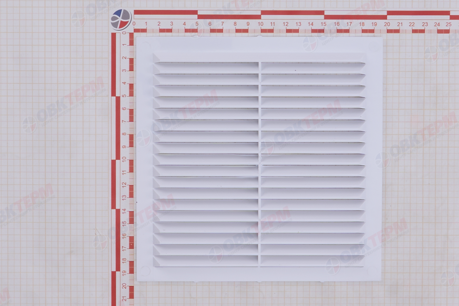 Решетка вентиляционная ПС Ш194*В194 с антимоскитной сеткой (160шт/уп) Эвент - миниатюра №4