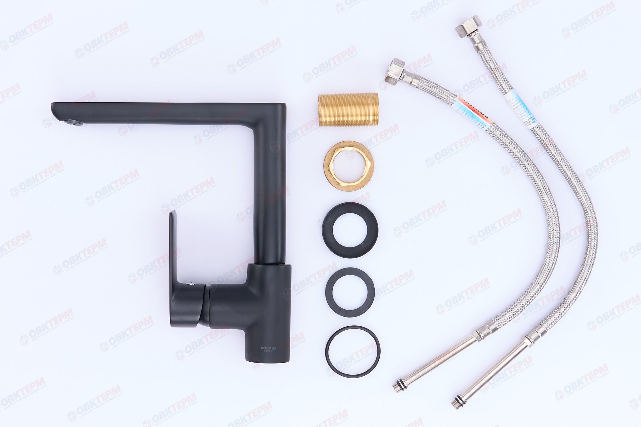 Смеситель д/кухни MIXXUS PREMIUM ALEX 018 BLACK (ф 35) (10шт/ящ) - миниатюра №2
