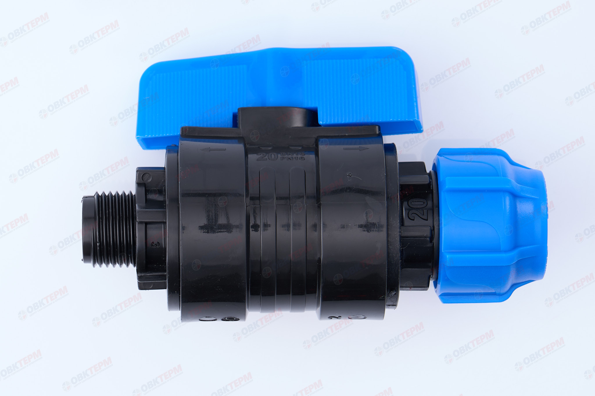 Кран      20  *  1/2" н     ПНД  ИТАЛ/Spektr/STR   (180/15шт) - Изображение №1