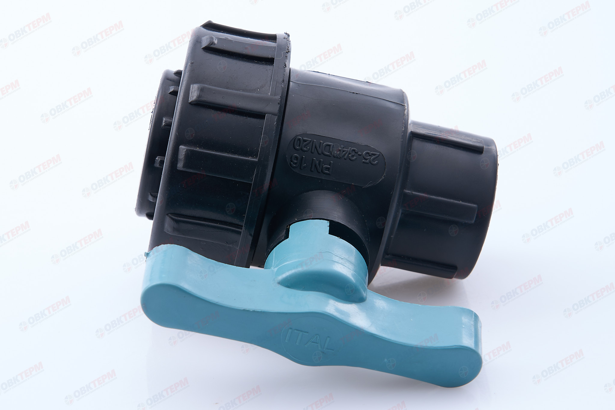 Кран шаровый       1/2"в  *  3/4"в   (разборные)      ПНД  ИТАЛ   (168/14шт) - Изображение №5