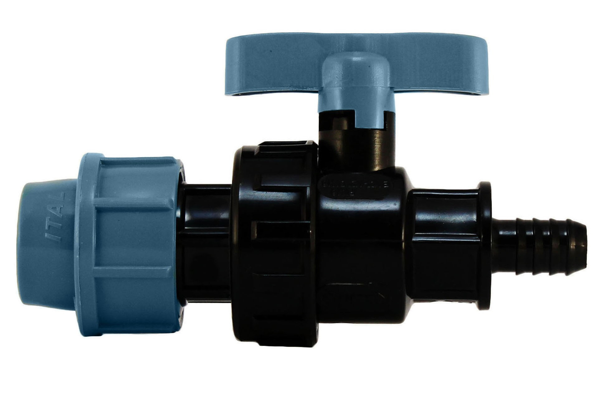 Кран шаровый со штуцером      20  *    1/2"       ПНД  ИТАЛ   (160/16шт) - миниатюра №2