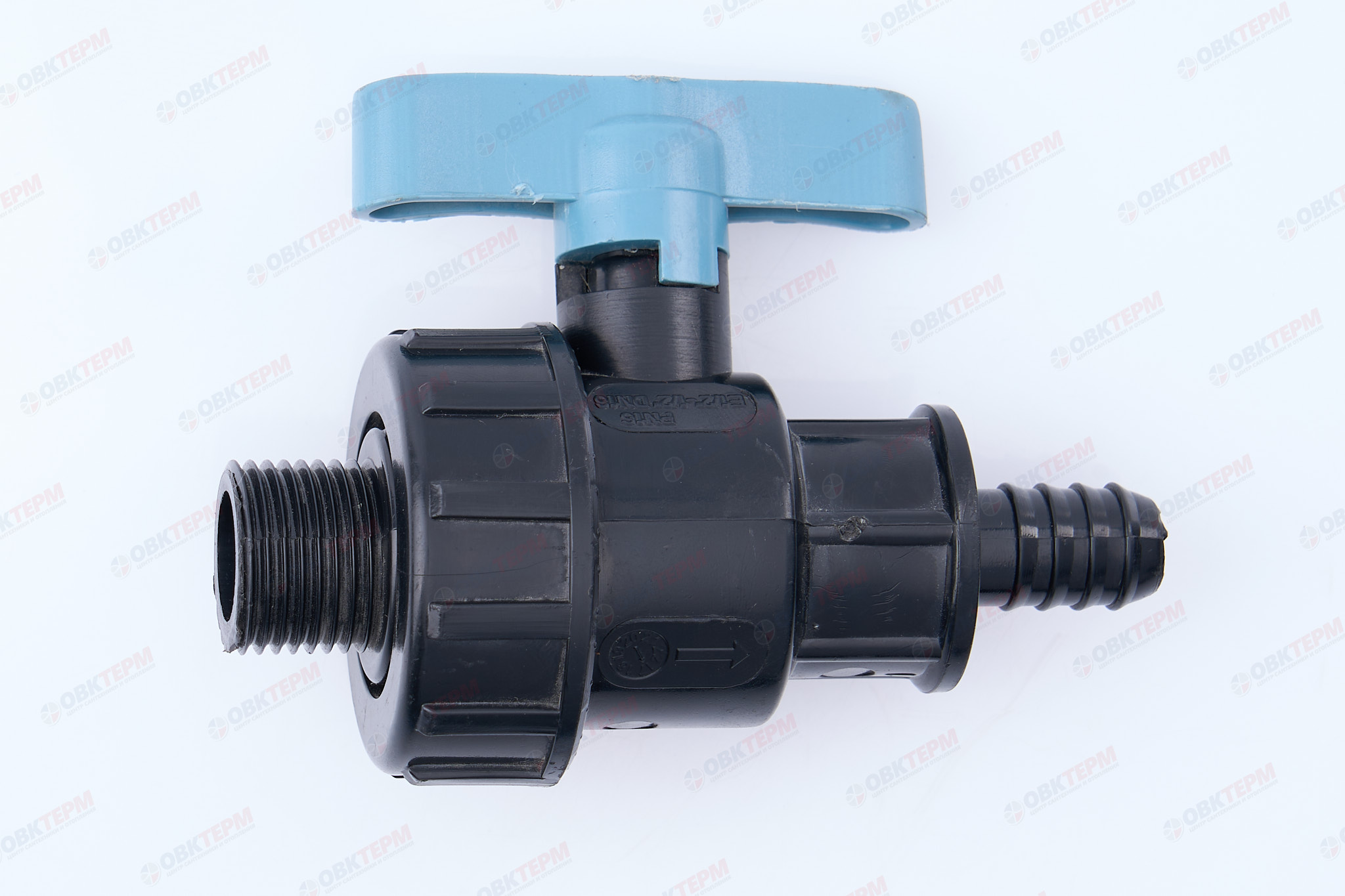 Кран шаровый со штуцером     1/2"  *    1/2"н       ПНД  ИТАЛ   (220/22шт) - Изображение №3