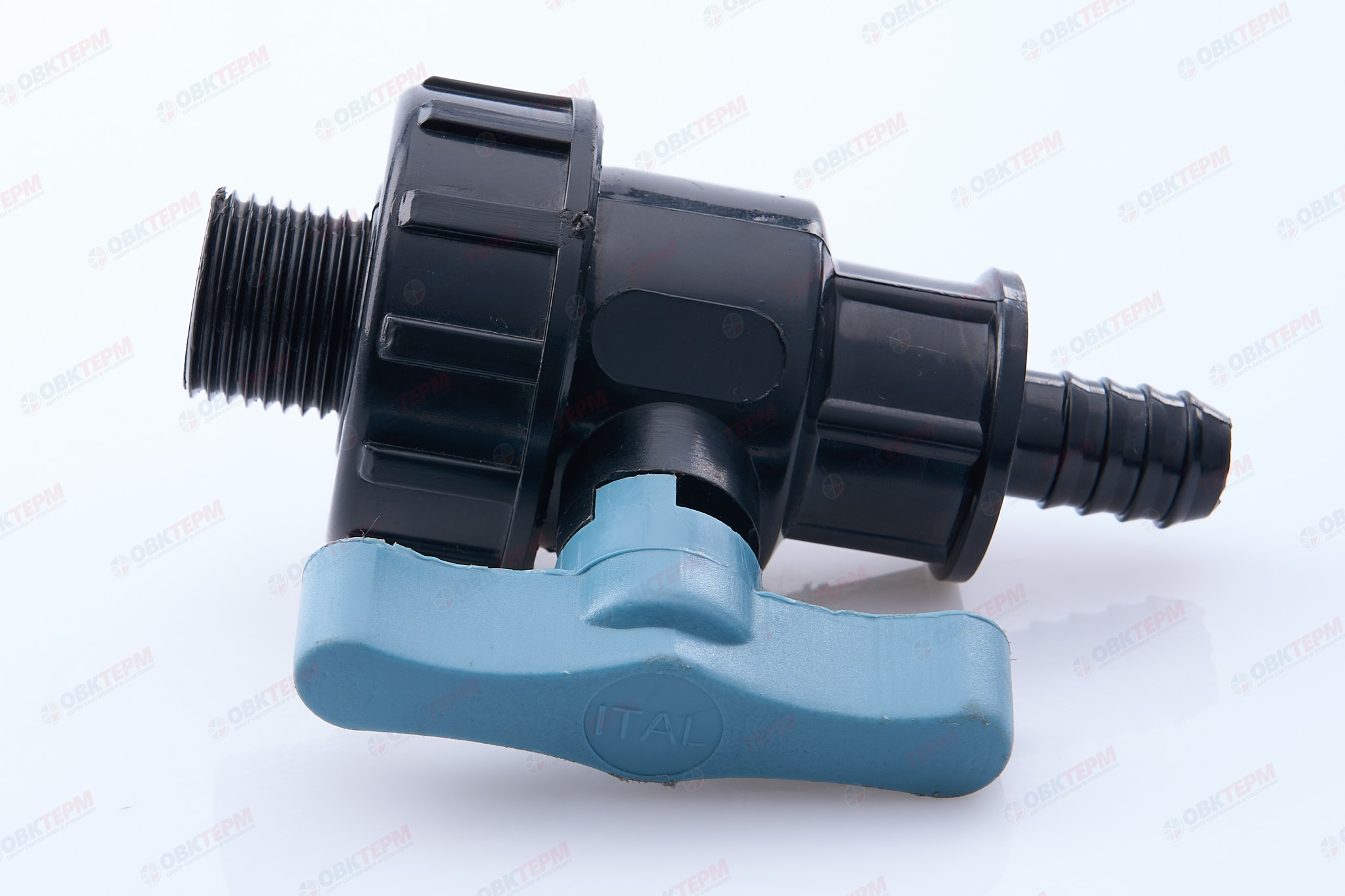 Кран шаровый со штуцером     1/2"  *    1/2"н       ПНД  ИТАЛ   (220/22шт) - Изображение №5