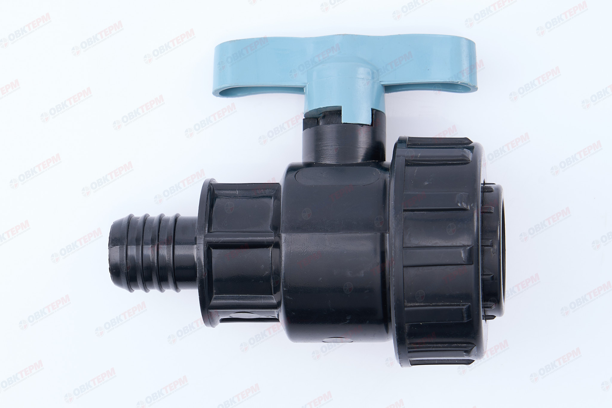 Кран шаровый со штуцером     3/4"  *    3/4"в       ПНД  ИТАЛ   (168/12шт) - изображение №1