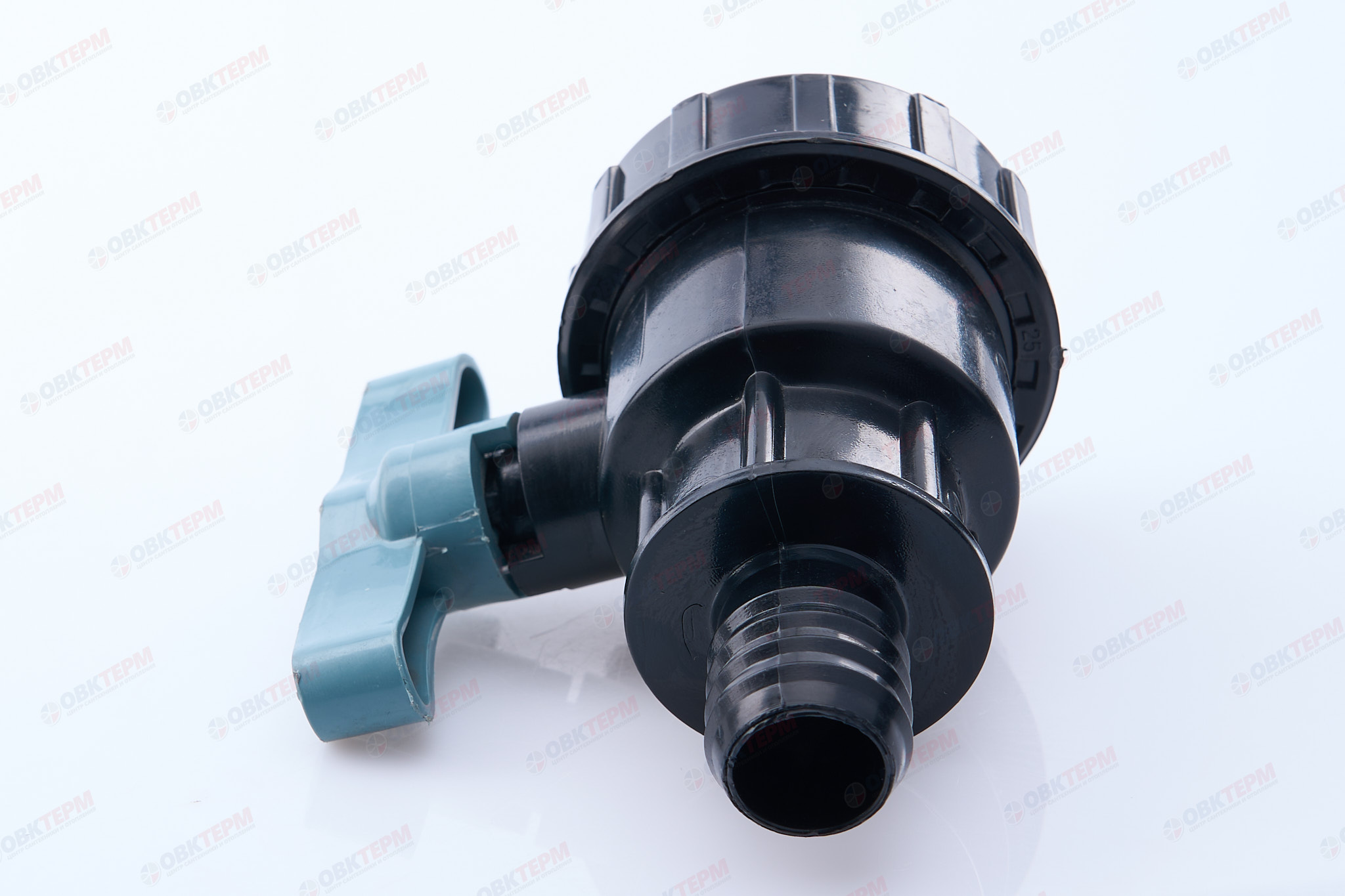 Кран шаровый со штуцером     3/4"  *    3/4"н       ПНД  ИТАЛ   (168/12шт) - миниатюра №4