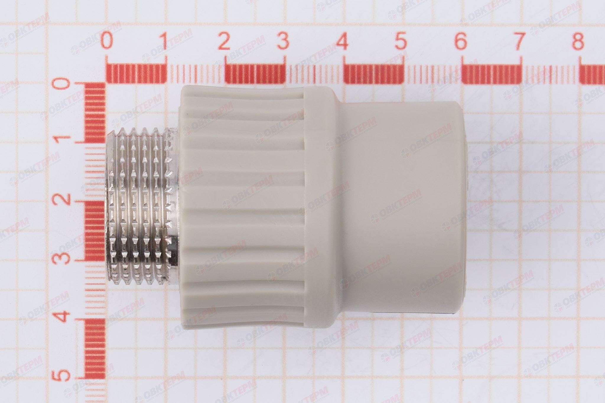 МРН  25 * 3/4"    СЕРАЯ PP-R    (RTP)    (80/20) - миниатюра №6