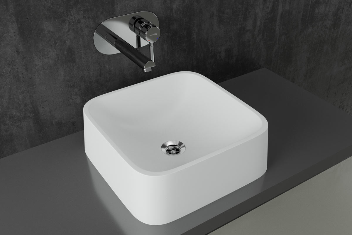 Умывальник FORMASTONE Квадро 35 G650 белый арктик - Изображение №3