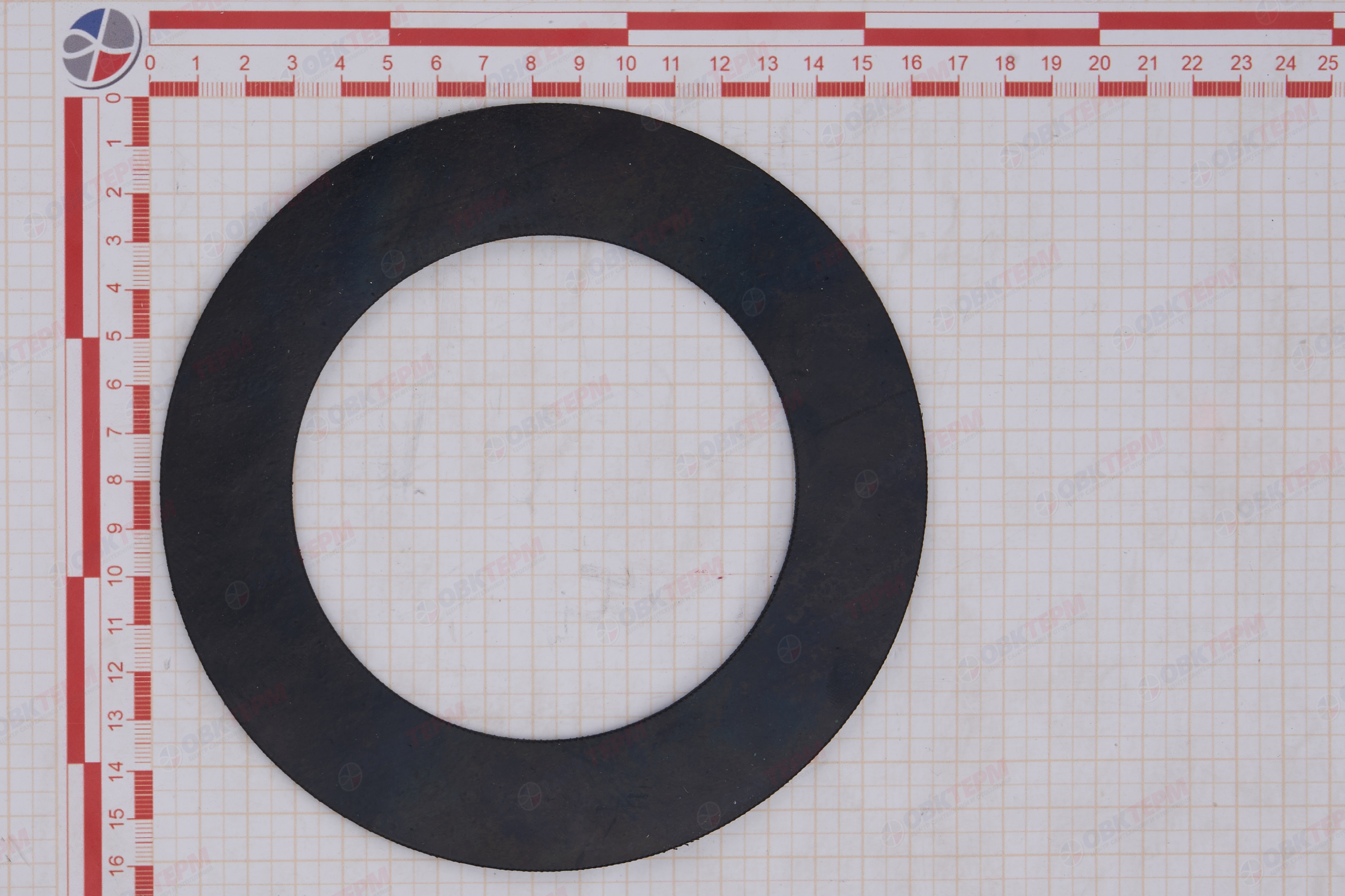 Фланцевая резиновая прокладка ДУ100 (106*161 мм.) - Изображение №4