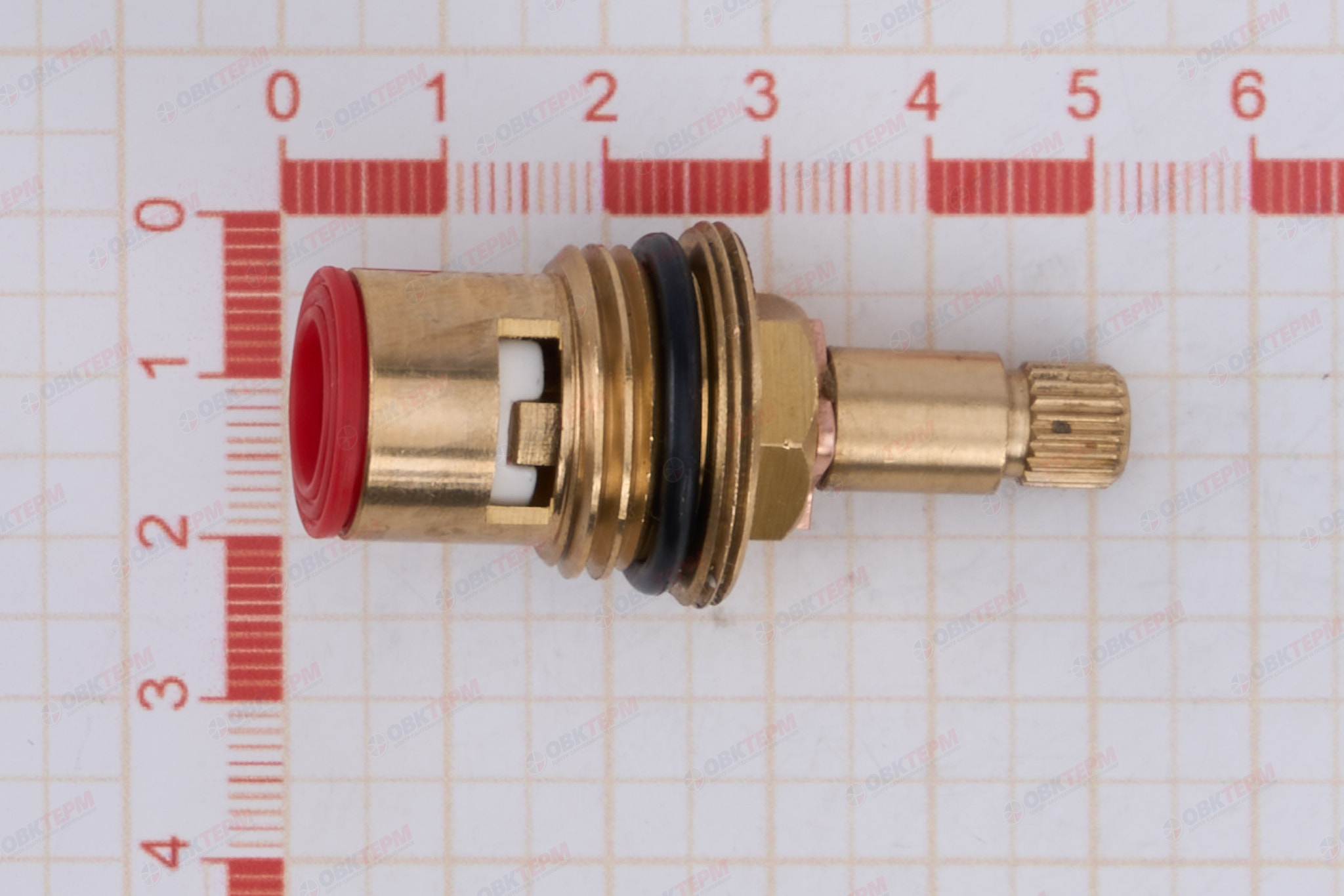 Кран-букса - EUROPRODUCT KB-001-CER 1/2"  20 шлицов /90° /широкая юбка (300 шт/ящ) - миниатюра №7