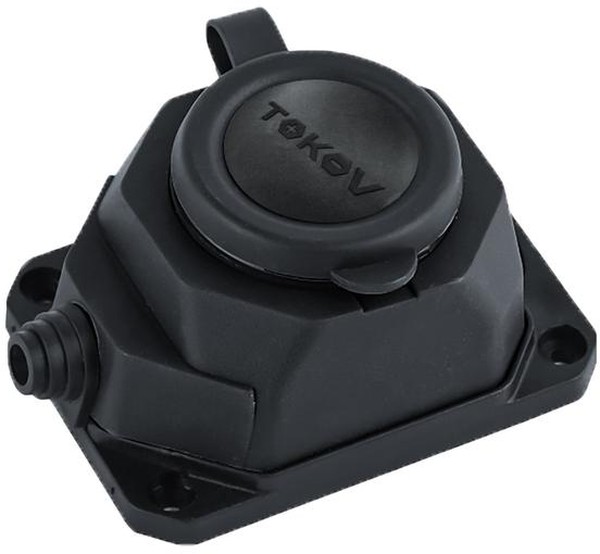 Колодка удлинителя 1-м 16А с заземл. каучук TOKOV ELECTRIC TKE-C05-KK1-Z - Изображение №1