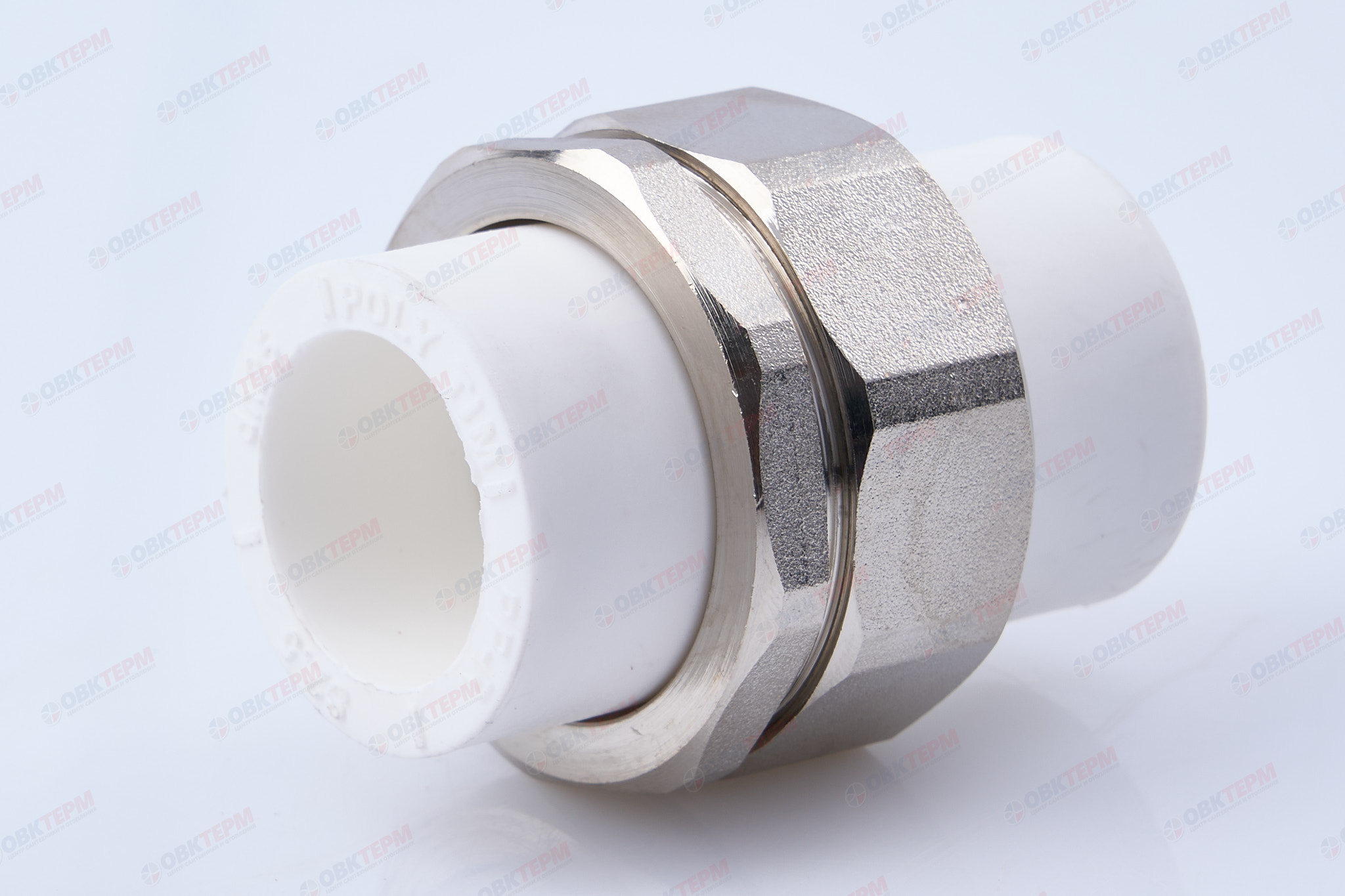 Разборное  соединение 25  труба-труба ВВ   (белый)   (80/5)  (TIM) - Изображение №1