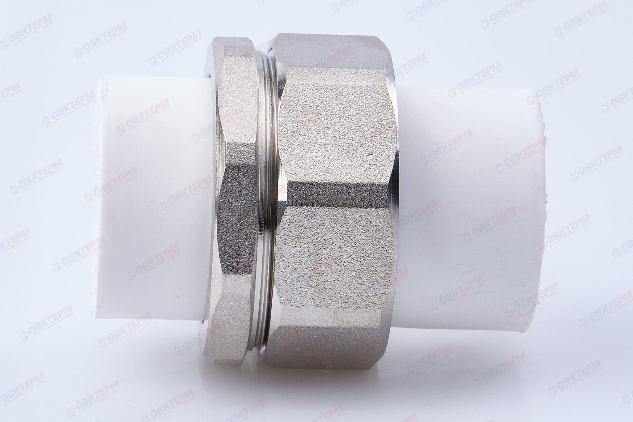 Разборное  соединение 25  труба-труба ВВ   (белый)   (80/5)  (TIM) - Изображение №4