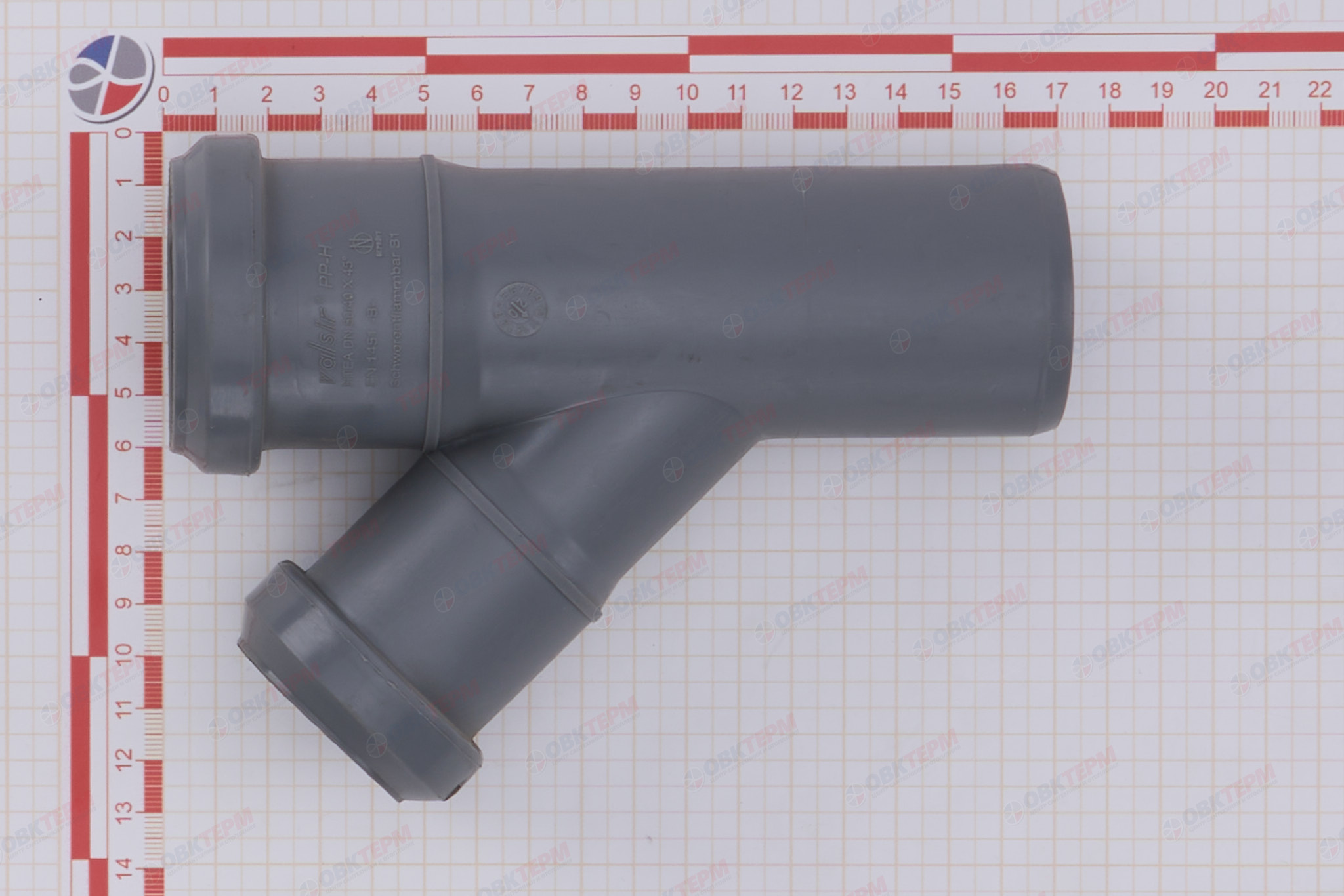 Тройник    50 * 40   45*        Valsir             (20 шт./упак.) - Изображение №3