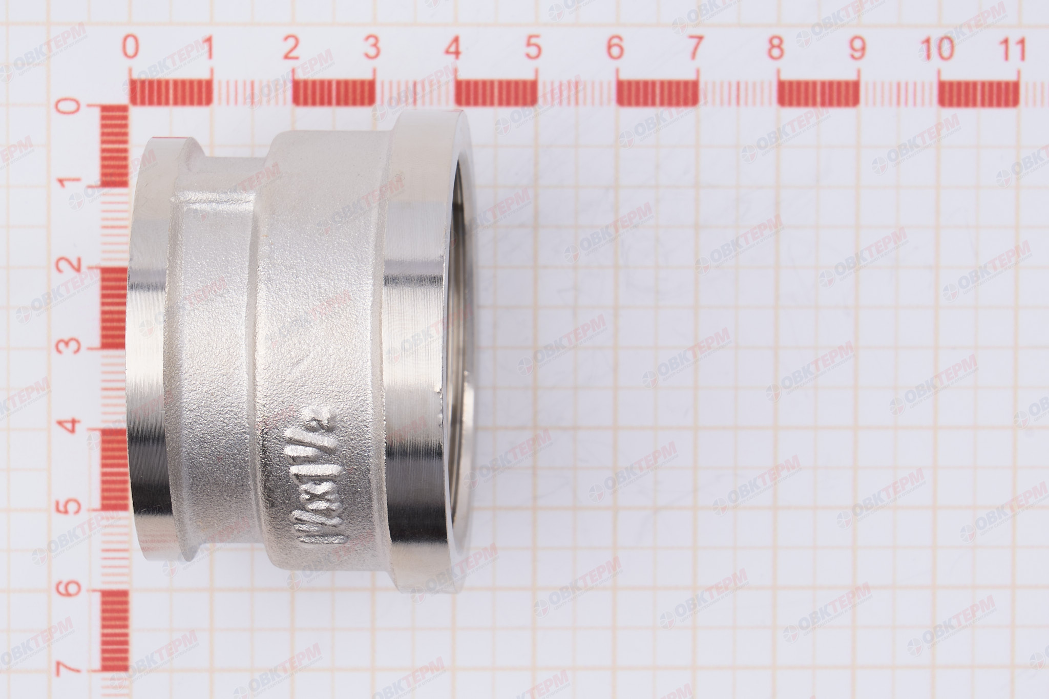 Муфта  1 1/2" - 1 1/4"  Никель ZEISSLER   (5шт/35ящ) - миниатюра №6