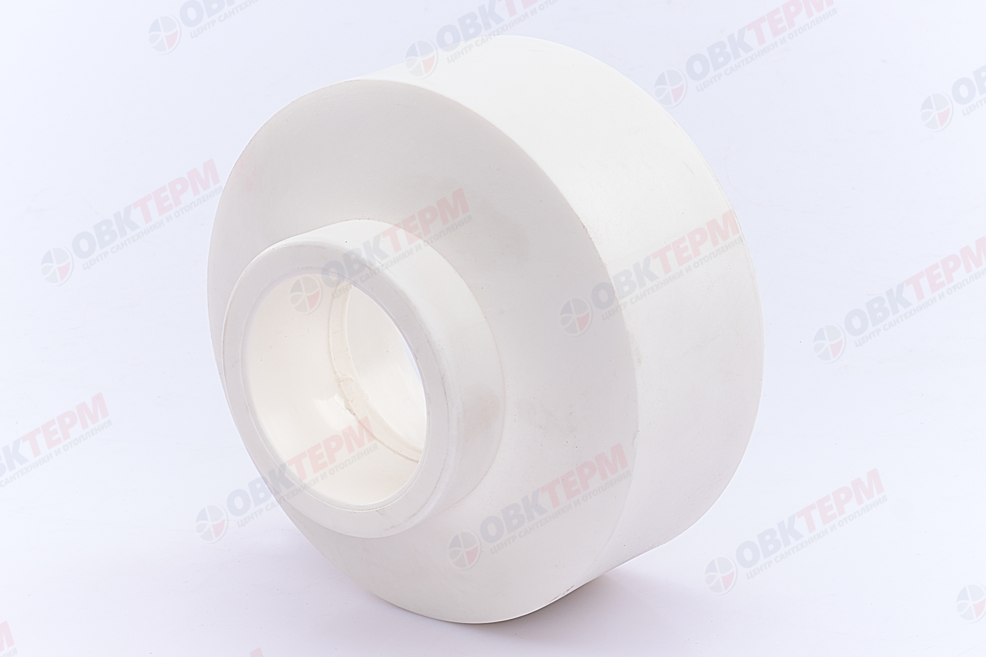Муфта переход.  ВВ  90*50   БЕЛАЯ PP-R   (RTP)    (36/4) - изображение №1