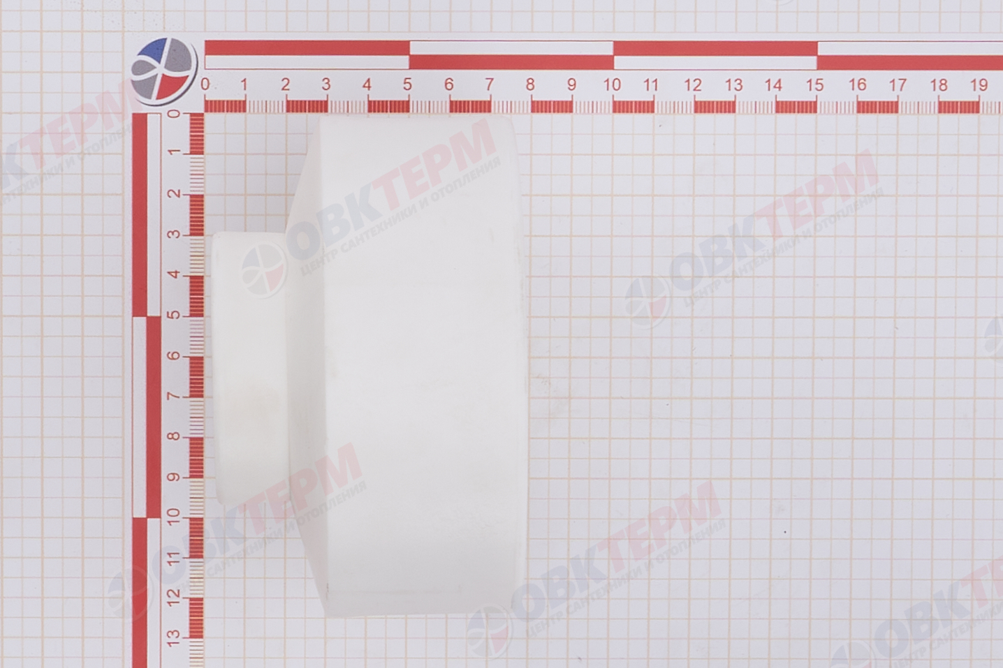 Муфта переход.  ВВ  90*50   БЕЛАЯ PP-R   (RTP)    (36/4) - миниатюра №5