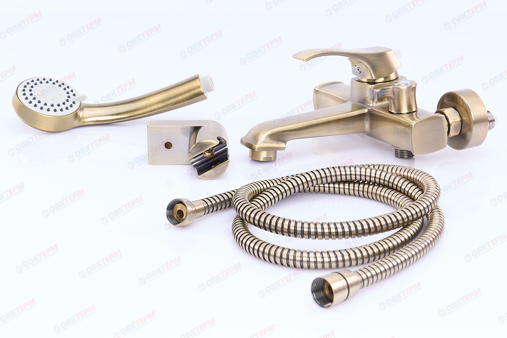 Смеситель д/ванны корот. ZERIX ZUM-009  (цвет бронза)  (10 шт/ящ) - миниатюра №2