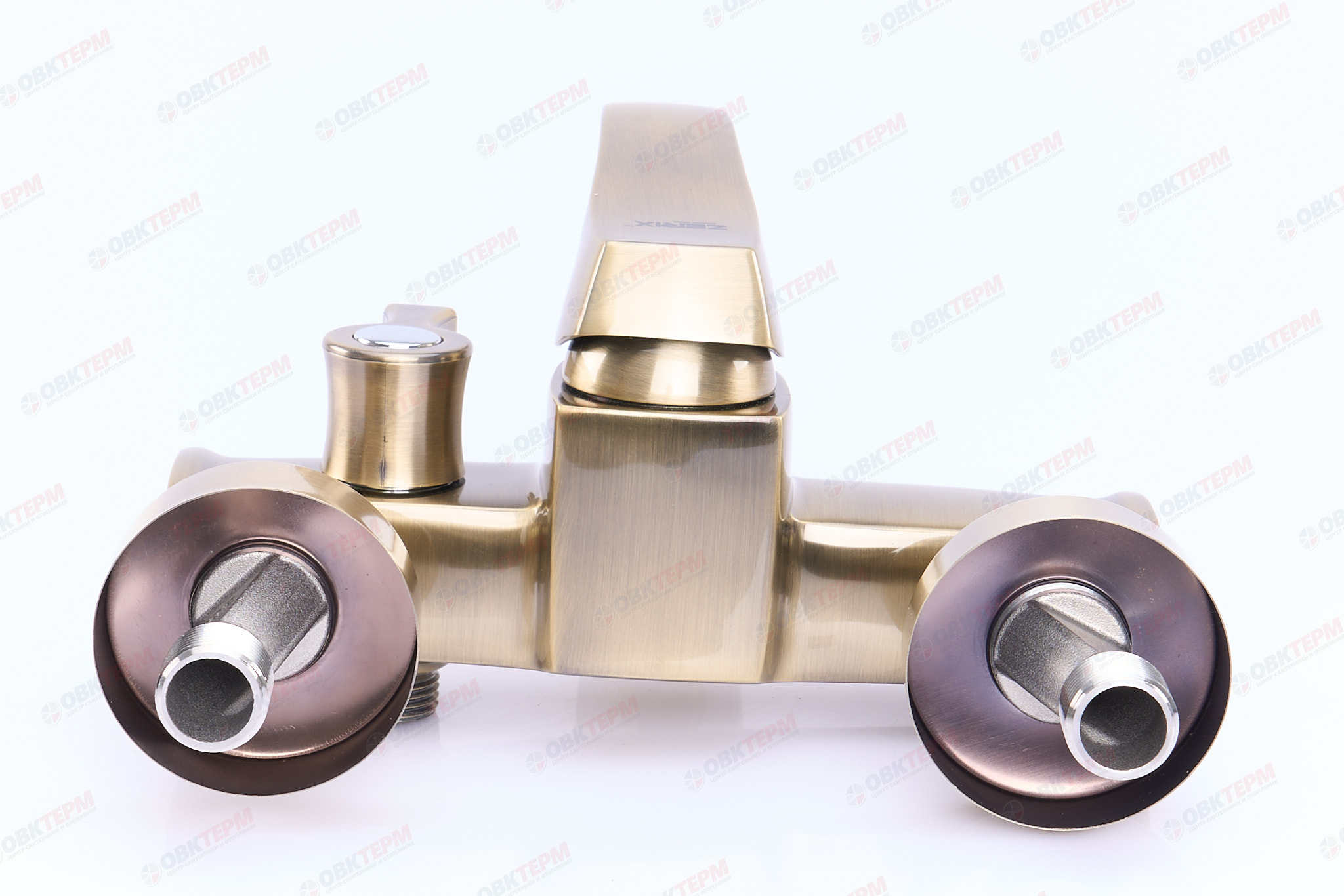 Смеситель д/ванны корот. ZERIX ZUM-009  (цвет бронза)  (10 шт/ящ) - миниатюра №3