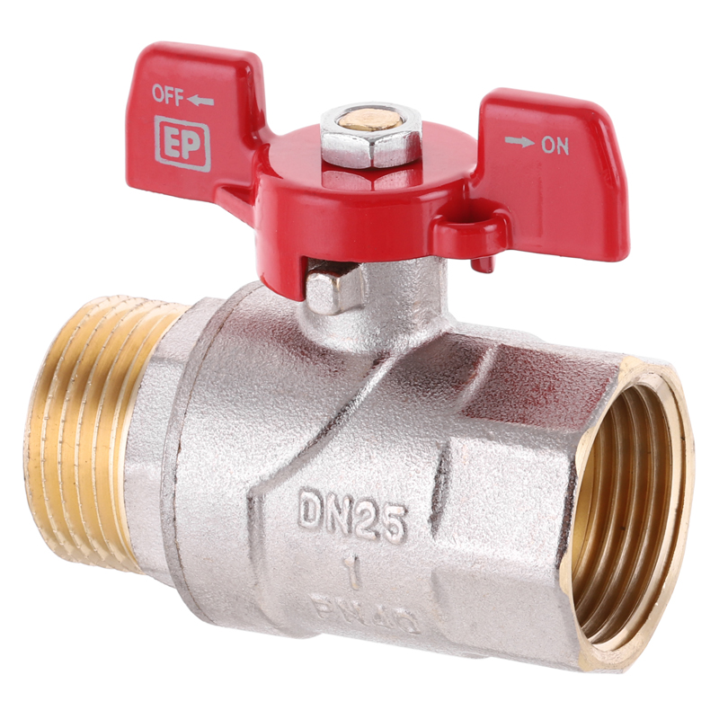 Кран шаровый     ECO      3/4" ВВ PN20   бабочка - Изображение №1