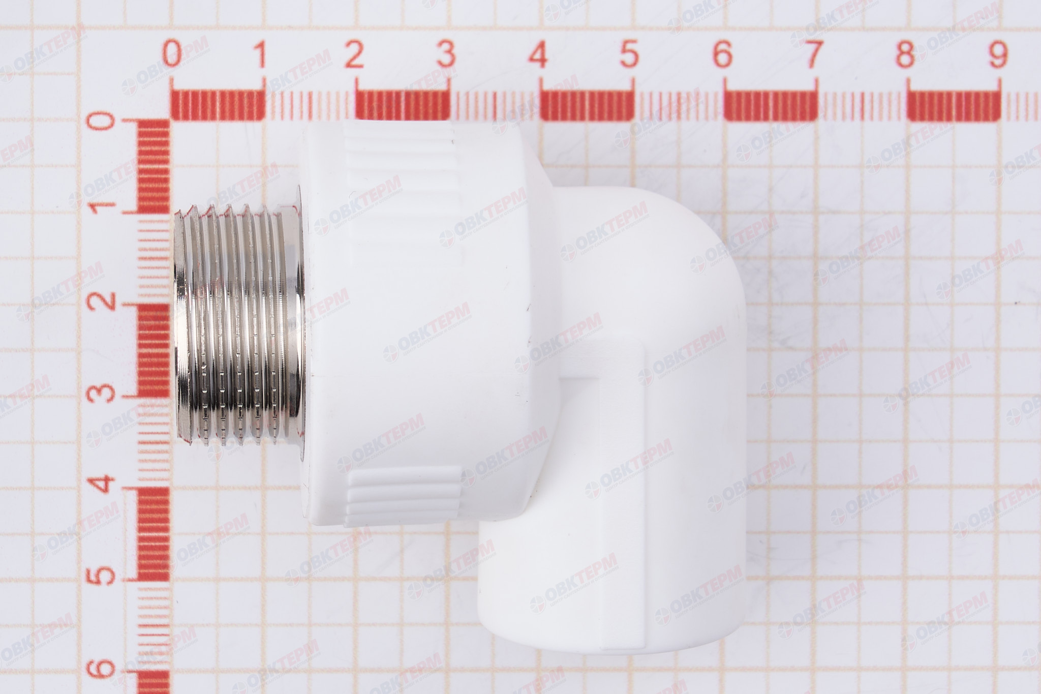 Угол с МРН  20 * 3/4"      (белый)   (90/5)  (TIM) - миниатюра №5