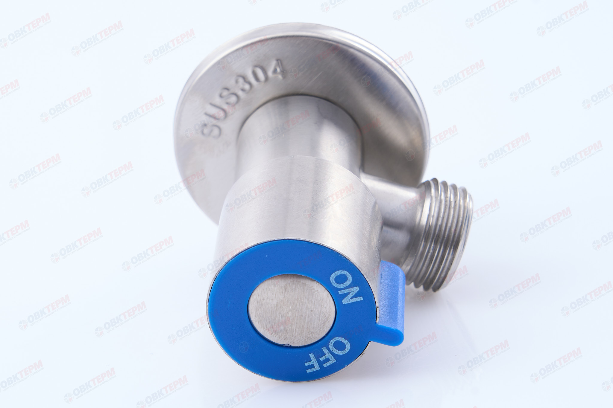 MIXXUS / CHAMPION VAL-01 Кран для подкл. сантехприб. НЕРЖ (синий) 1/2"*1/2" (100 шт/ящ) - Изображение №3