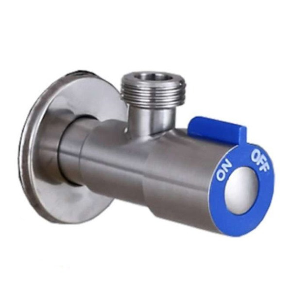 MIXXUS / CHAMPION VAL-01 Кран для подкл. сантехприб. НЕРЖ (синий) 1/2"*1/2" (100 шт/ящ) - Изображение №2