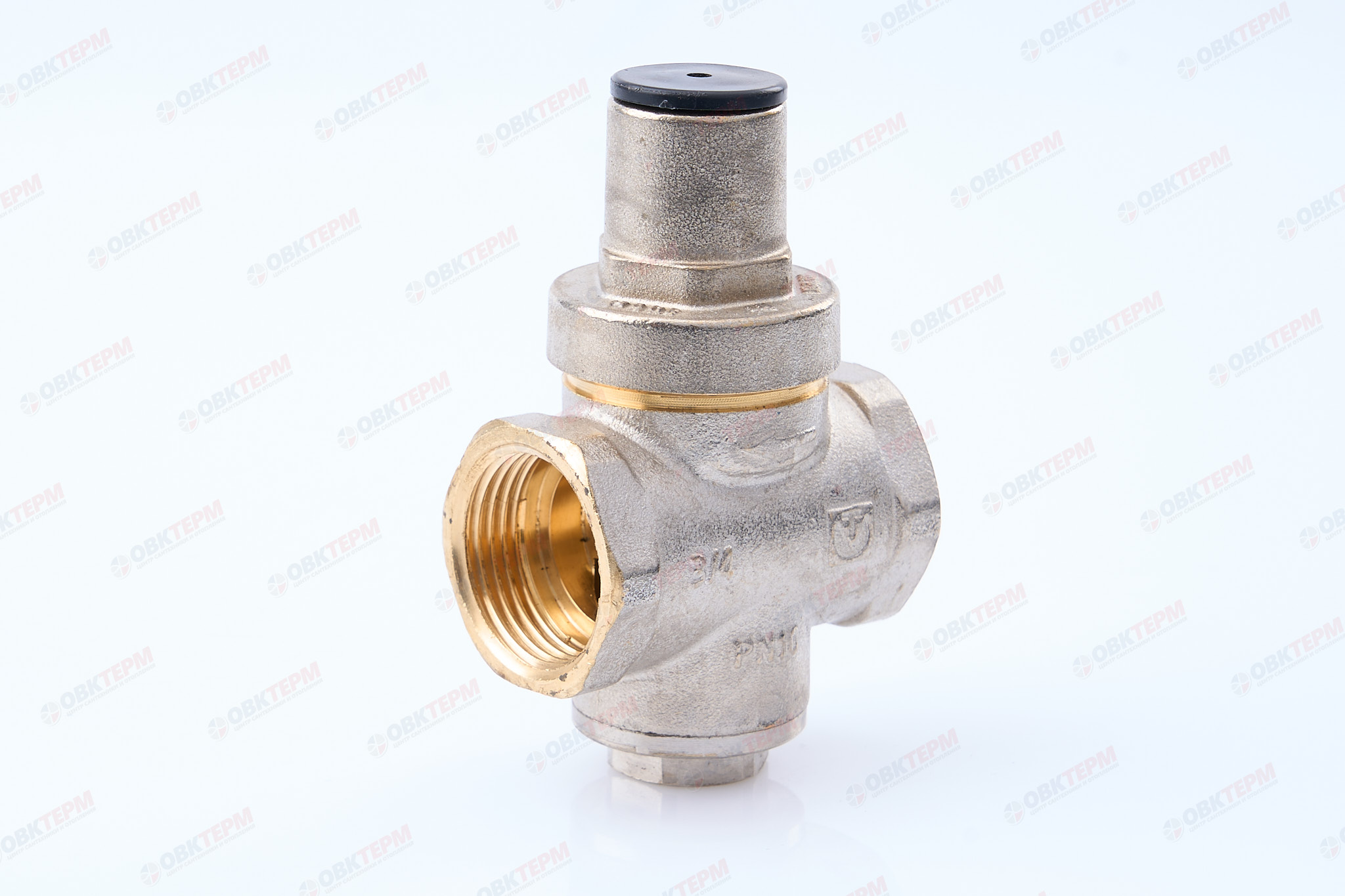 Редуктор давления поршневой SABO VALTEC PN16 от 1 до 5,5 бар 3/4" никель (аналог VT.086.N.05) - Изображение №1
