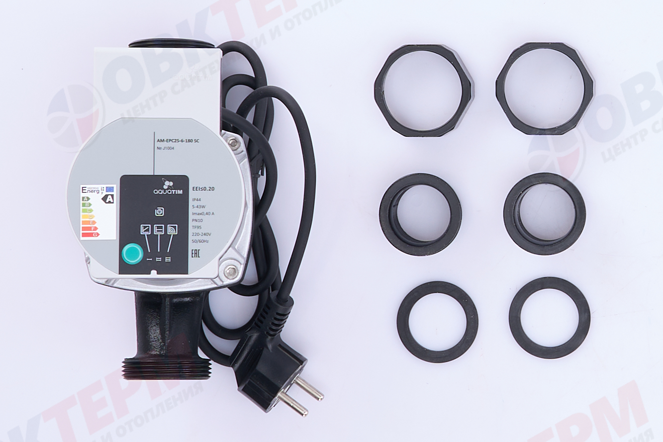 Насос циркуляционный  AM-EPC 25/6-180 SC  TIM  высокоэффективный - Изображение №5