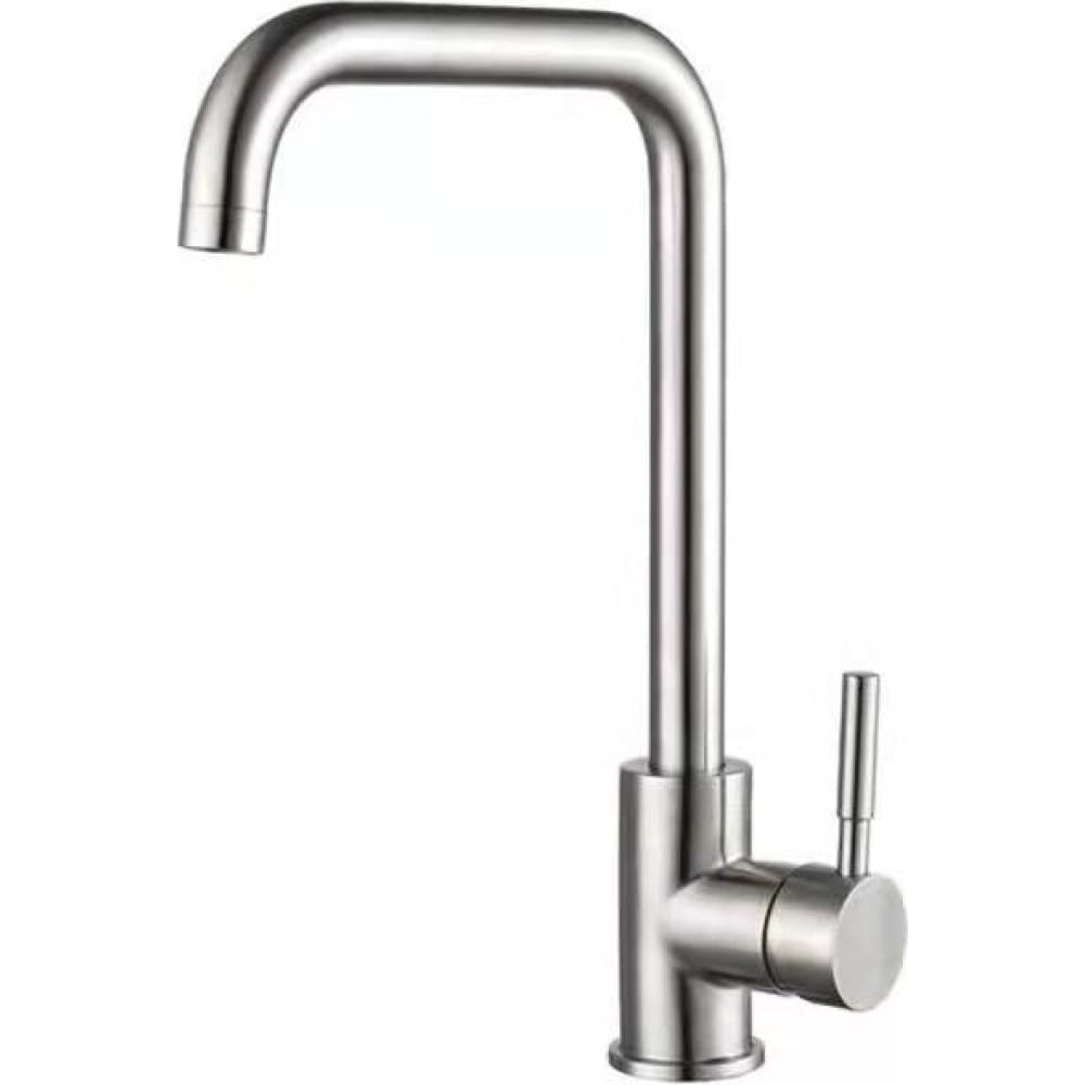 Смеситель д/кухни нерж/сталь ZERIX LUX-011-G  10 шт/ящ - изображение №1