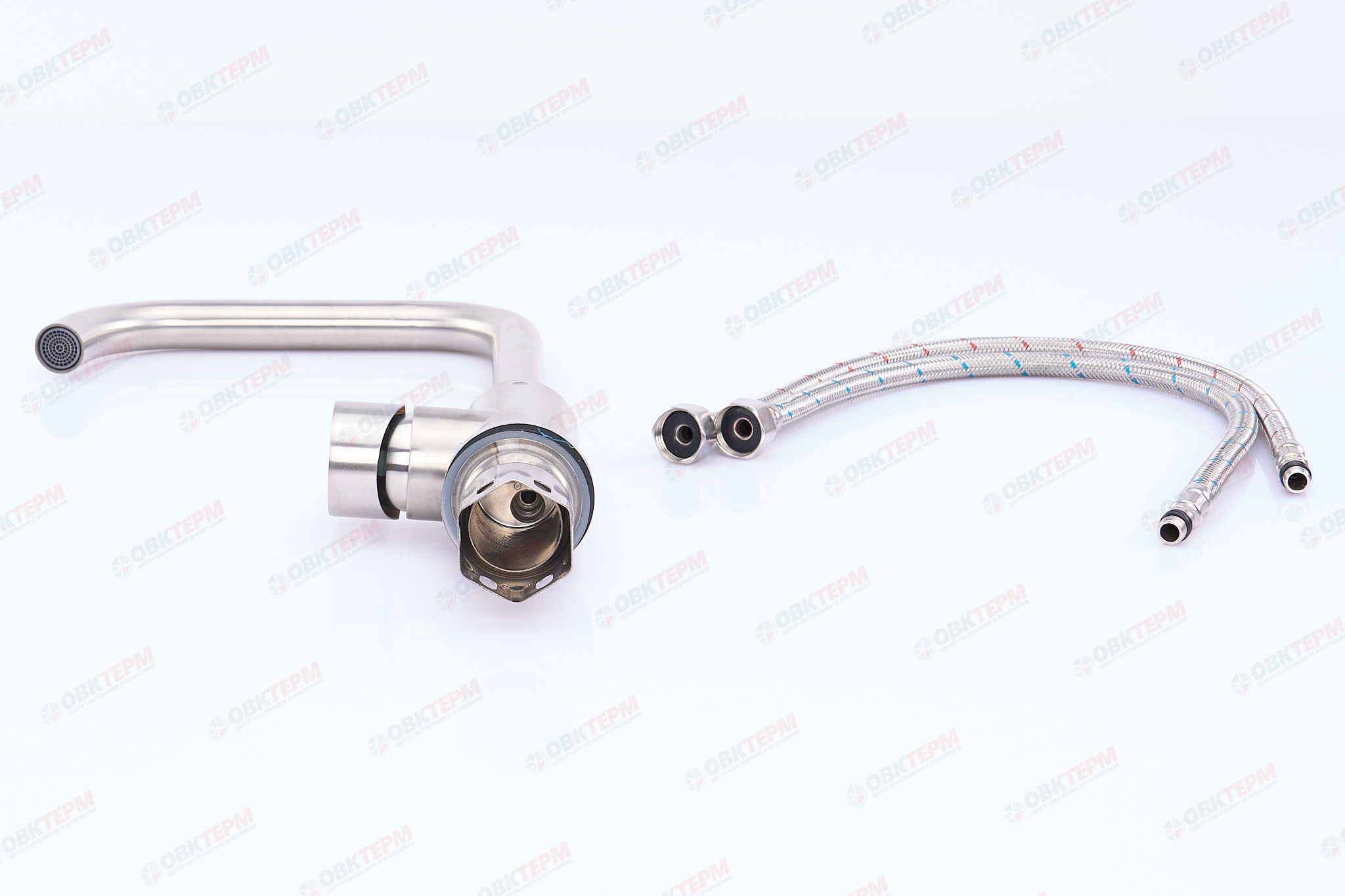 Смеситель д/кухни нерж/сталь ZERIX LUX-011-G  10 шт/ящ - миниатюра №4