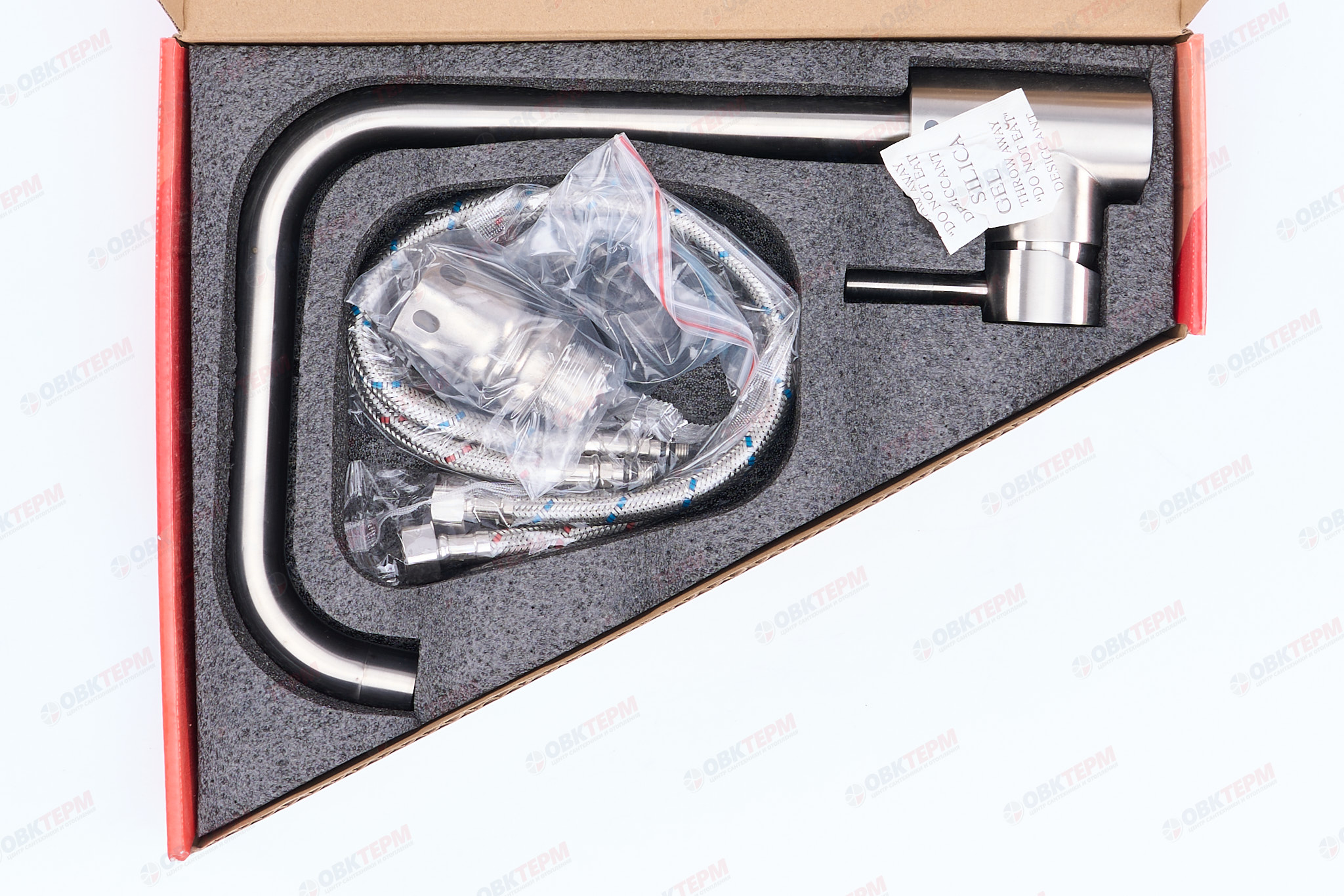 Смеситель д/кухни нерж/сталь ZERIX LUX-011-G  10 шт/ящ - миниатюра №5