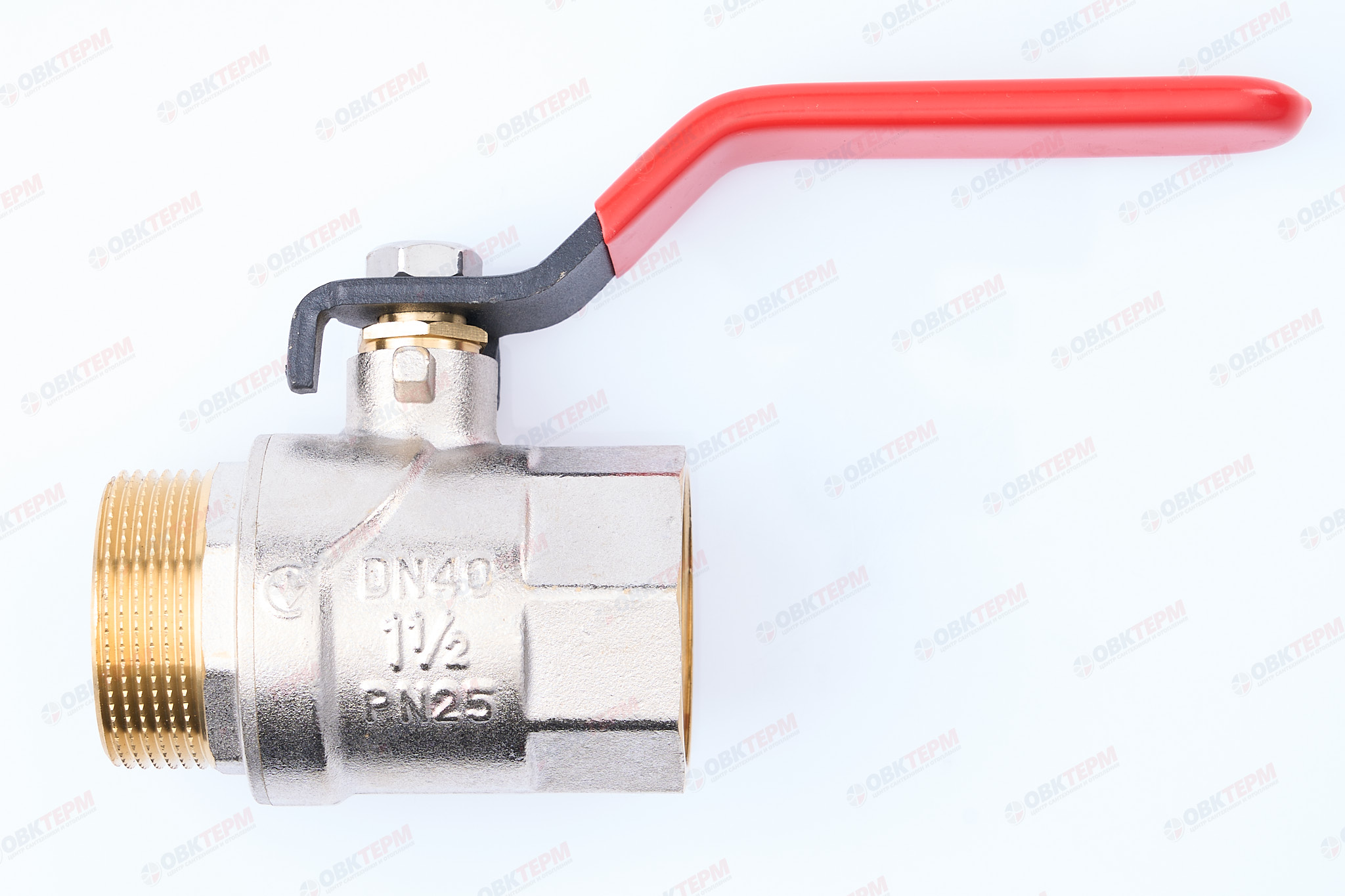 Кран шаровый     EUROPRODUCT   1 1/2"  ВН   ручка   (12 шт) - Изображение №1